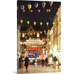 Large Solid-Faced Canvas Print Wall Art Print 20 x 30 entitled UK, England, London, Chinatown