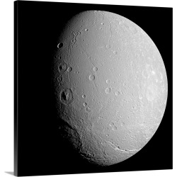 Large Solid-Faced Canvas Print Wall Art Print 20 x 20 entitled Saturns moon Dione
