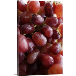 Large Solid-Faced Canvas Print Wall Art Print 20 x 30 entitled Close up of bunch of grapes