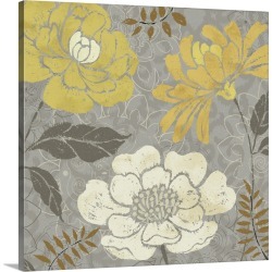 Large Solid-Faced Canvas Print Wall Art Print 20 x 20 entitled Morning Tones Gold II