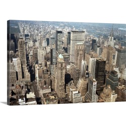 Large Gallery-Wrapped Canvas Wall Art Print 30 x 20 entitled Aerial View of New York City