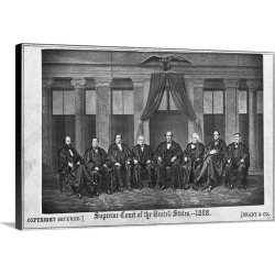 Large Solid-Faced Canvas Print Wall Art Print 30 x 20 entitled Supreme Court Of The United States By Brady