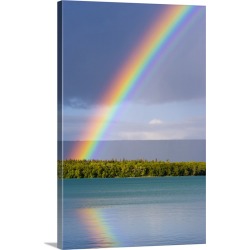 Large Gallery-Wrapped Canvas Wall Art Print 20 x 30 entitled Along the shores of Naknek lake, Katmai National Park, Alaska