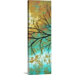 Large Solid-Faced Canvas Print Wall Art Print 12 x 36 entitled Golden Fascination II