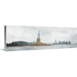 Large Solid-Faced Canvas Print Wall Art Print 48 x 16 entitled New York State Of Mind