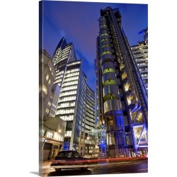 Large Solid-Faced Canvas Print Wall Art Print 20 x 30 entitled Lloyds Building, City of London, London, England, UK