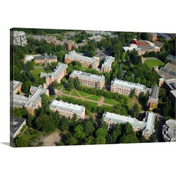 Large Gallery-Wrapped Canvas Wall Art Print 24 x 16 entitled University of Washington, Seattle, WA - Aerial Photograph
