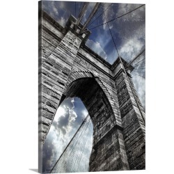 Large Gallery-Wrapped Canvas Wall Art Print 20 x 30 entitled The Brooklyn Bridge in New York City