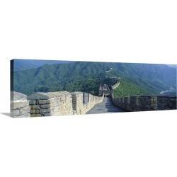 Large Solid-Faced Canvas Print Wall Art Print 48 x 16 entitled The Great Wall of China Beijing China