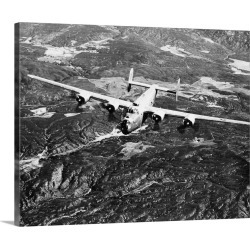 Large Gallery-Wrapped Canvas Wall Art Print 20 x 16 entitled B-24 Liberator Bomber