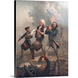 Large Solid-Faced Canvas Print Wall Art Print 30 x 40 entitled Yankee Doodle, or The Spirit of '76