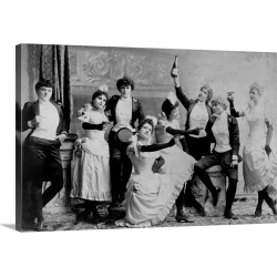 Large Solid-Faced Canvas Print Wall Art Print 30 x 20 entitled The Black Crook Company