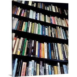 Large Solid-Faced Canvas Print Wall Art Print 24 x 30 entitled Books on bookshelves