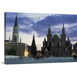 Large Solid-Faced Canvas Print Wall Art Print 30 x 20 entitled Red Square Moscow Russia