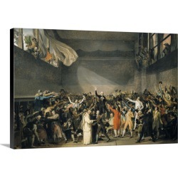Large Solid-Faced Canvas Print Wall Art Print 30 x 20 entitled Oath of the Tennis Court.(Jeu de Paume), June 20, 1789. Fre...
