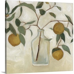 Large Solid-Faced Canvas Print Wall Art Print 20 x 20 entitled Greenery Still Life I