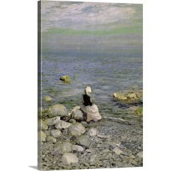 Large Solid-Faced Canvas Print Wall Art Print 20 x 30 entitled On the Shore of the Black Sea, 1890s