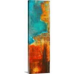 Large Solid-Faced Canvas Print Wall Art Print 12 x 36 entitled Emeralds Cave I