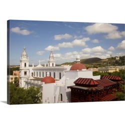 Large Solid-Faced Canvas Print Wall Art Print 30 x 20 entitled Puerto Rico, Ponce. Cathedral of Our Lady of Guadalupe, in ...