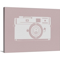 Large Solid-Faced Canvas Print Wall Art Print 40 x 30 entitled Vintage Camera Poster