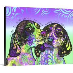 Large Solid-Faced Canvas Print Wall Art Print 30 x 24 entitled Life Is Too Short