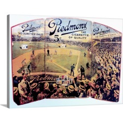 Large Solid-Faced Canvas Print Wall Art Print 40 x 30 entitled Baseball Field