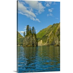Large Gallery-Wrapped Canvas Wall Art Print 20 x 30 entitled Pacific Northwest, Alaska, Kenai Fjords National Park, Fantas...