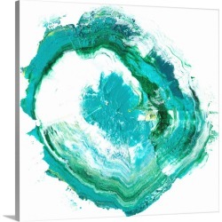 Large Solid-Faced Canvas Print Wall Art Print 20 x 20 entitled Geode Abstract II