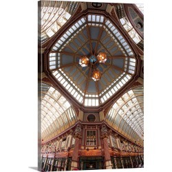 Large Solid-Faced Canvas Print Wall Art Print 20 x 30 entitled Leadenhall Market, City of London, London, England