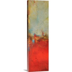 Large Solid-Faced Canvas Print Wall Art Print 12 x 36 entitled Chicago St. Rush I