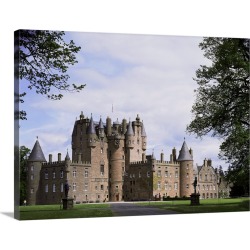 Large Solid-Faced Canvas Print Wall Art Print 40 x 30 entitled Glamis Castle, Highland region, Scotland, United Kingdom, E...