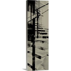 Large Solid-Faced Canvas Print Wall Art Print 12 x 36 entitled City View III