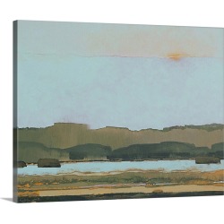 Large Gallery-Wrapped Canvas Wall Art Print 20 x 16 entitled West of the River
