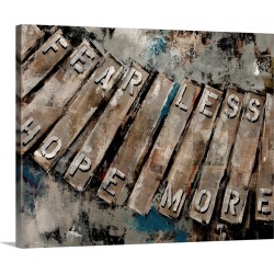 Large Gallery-Wrapped Canvas Wall Art Print 20 x 16 entitled Key Words I