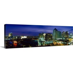 Large Gallery-Wrapped Canvas Wall Art Print 36 x 14 entitled Ft Lauderdale FL
