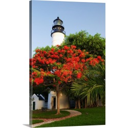 Large Gallery-Wrapped Canvas Wall Art Print 16 x 24 entitled Florida, Florida Keys, Key West, Lighthouse