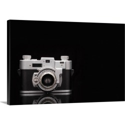 Large Gallery-Wrapped Canvas Wall Art Print 30 x 20 entitled Studio shot of vintage camera