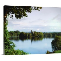 Large Gallery-Wrapped Canvas Wall Art Print 20 x 16 entitled Co Roscommon, Lough Key
