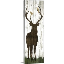 Large Solid-Faced Canvas Print Wall Art Print 16 x 48 entitled Weathered Woodland II