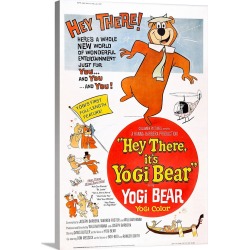 Large Solid-Faced Canvas Print Wall Art Print 20 x 30 entitled Hey There it's Yogi Bear Large Solid-Faced Canvas Print Wall Art Print 20 x 30 entitled Hey There it's Yogi Bear