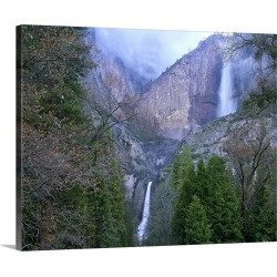 buy  Large Solid-Faced Canvas Print Wall Art Print 30 x 24 entitled Yosemite Falls in spring, Yosemite National Park, California cheap online