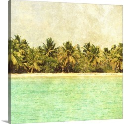 Large Solid-Faced Canvas Print Wall Art Print 20 x 20 entitled Dominican Republic I