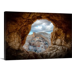 Large Gallery-Wrapped Canvas Wall Art Print 24 x 16 entitled A Hole In The Wall