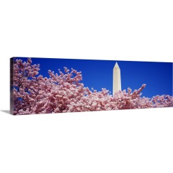 Large Solid-Faced Canvas Print Wall Art Print 48 x 16 entitled Washington Monument Washington DC