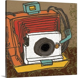 Large Gallery-Wrapped Canvas Wall Art Print 20 x 20 entitled Remember The Camera