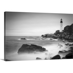 Large Gallery-Wrapped Canvas Wall Art Print 30 x 20 entitled Maine, Portland, Portland Head Lighthouse