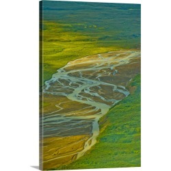 Large Gallery-Wrapped Canvas Wall Art Print 20 x 30 entitled Pacific Northwest, Alaska, above Katmai National Park