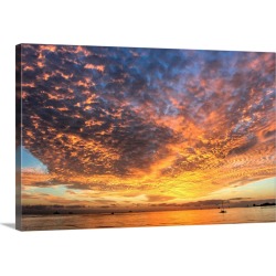 Large Gallery-Wrapped Canvas Wall Art Print 24 x 16 entitled Key West Hobie Sunset