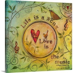 Large Solid-Faced Canvas Print Wall Art Print 20 x 20 entitled Peace Comes From Within II