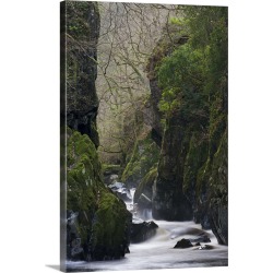 Large Solid-Faced Canvas Print Wall Art Print 24 x 36 entitled The Fairy Glen near Betws-y-Coed, Snowdonia National Park, ... found on Bargain Bro from Great Big Canvas for USD $216.59